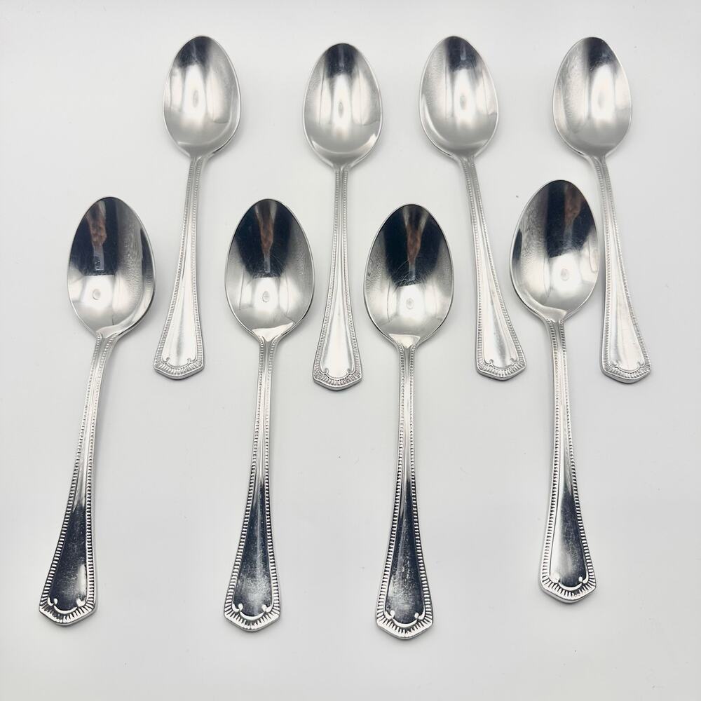 Waterford Somerset 18/10 Stainless Glossy 8 Oval Soup Spoon Replacement Flatware